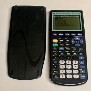 Black Texas Instruments TI-83 Plus Graphing Calculator